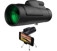 Telescopio monocular Adaptador de Montaje en trípode para teléfono Inteligente con Recubrimiento FMC de Prisma BAK4 de Alta Potencia 12x50, Observación de Aves, Senderismo, Conciertos, Telescopio