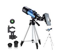 Telescopio monocular astronómico, Zoom de 400x70 mm High Potencia Potente Refractor Spyglass con trípode