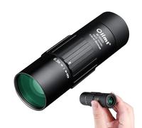 Telescopio monocular, aumento de 10 x 25 pulgadas, tamaño mini de bolsillo, color negro