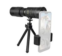Telescopio monocular - BAK4 Telescopio astronómico Prisma 3D Giroscopio 10-300x40mm Teleobjetivo zoom, monoculares profesionales 4K para adultos visión nocturna