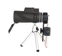 Telescopio monocular con lente de zoom de alta definición 50x60, prisma BAK4 para teléfono móvil con adaptador para teléfono inteligente, trípode adecuado para senderismo, camping, observación de aves