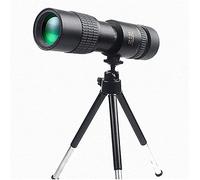 Telescopio monocular con Zoom 4K 10-300x40 mm, telescopio monocular portátil con Soporte para teléfono Inteligente y trípode, monoculares de visión Nocturna antivaho Impermeables para Caza,