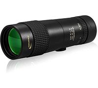 Telescopio monocular con Zoom 4K 10-30x40 para Adultos, telescopio monocular Compacto con Prisma Bak4 de Doble Enfoque para observación de Aves, Senderismo, Acampada