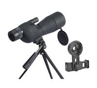 Telescopio Monocular con Zoom De 25-75x60 Y Lente ED, Potente Telescopio con Prisma Bak4 For Acampar Al Aire Libre Y Observar Aves FáCiles De Usar(Black)