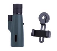 Telescopio Monocular con Zoom HD 10-30x50, Potente For Acampar con Trípode, Clip For Teléfono, Binoculares For Observar Aves Y Cazar(Green A)
