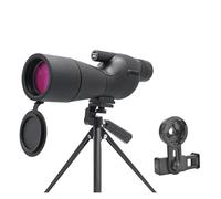 Telescopio Monocular con Zoom HD 25-75x60, Potente, Lente De Prisma ED Bak4 For Acampar Al Aire Libre, Observar Aves Y Disparar Ocular Potente Y Aumento(D Black)