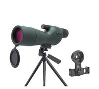 Telescopio Monocular con Zoom HD 25-75x60, Telescopio Potente, Lente De Prisma ED Bak4 For Acampar Al Aire Libre, Observar Aves Y Disparar(C Green)
