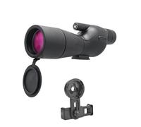 Telescopio Monocular con Zoom HD 25-75x60, Telescopio Potente, Lente De Prisma ED Bak4 For Acampar Al Aire Libre, Observar Aves Y Disparar(B Black)