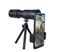 Telescopio monocular con Zoom súper teleobjetivo, telescopio monocular con visión Nocturna con trípode para teléfono móvil, Hombres para Caminatas, campamentos, observación d