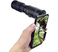 Telescopio monocular con Zoom superteleobjetivo de 10-300X40 mm, monocular de visión Nocturna Impermeable a Prueba de Niebla con Soporte para teléfono Inteligente y trípode