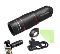Telescopio monocular de alta definición, monocular ligero con adaptador de smartphone, óptica de alta definición para observación de aves, caza, senderismo y camping