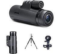 Telescopio monocular de Alta Potencia 10X42, monoculares para teléfono Inteligente con trípode y Soporte, monobinoculares ed Impermeables para observación de Aves
