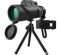 Telescopio monocular de Alta Potencia 12x50 HD con Soporte para teléfono Inteligente, monocular Alto con monoculares FMC BAK4, observación de Aves, Senderismo, Viajes