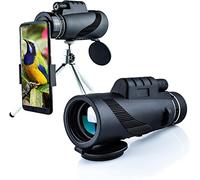 Telescopio monocular de Alta Potencia 40x60 Zoom HD Teléfono universalTelescopio monocular Impermeable + Clip para trípode para observación de Aves Camping al Aire Libre -