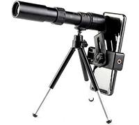 Telescopio monocular de Alta Potencia 4k 10-300x40mm Super Tele Telephoto Zoom con Clip de trípode Accesorios para teléfonos móviles