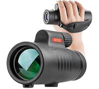 Telescopio monocular de alta potencia 8 x 42 monoculares compactos portátiles a prueba de niebla a prueba de golpes con correa de mano para adultos y niños, observación de aves, caza, camping,