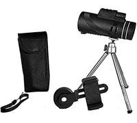 Telescopio monocular de Alta Potencia, binoculares monoculares 40x60 Telescopio de Mano Teléfono Profesional Cámara con trípode Transparente