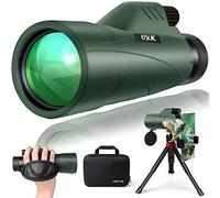Telescopio monocular de alta potencia de 12 x 56 con adaptador para smartphone, bolsa de viaje, monoculares de visión más grande para adultos y niños con prisma BAK4 y lente FMC, adecuado para
