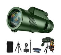 Telescopio monocular de alta potencia de 80 x 100 para smartphone, monoculares para adultos, telescopio monocular de alta definición para observar estrellas, caza, vida silvestre, observación de aves,