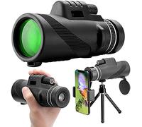 Telescopio monocular de prisma de alta potencia 12X50 y soporte rápido para teléfono inteligente: vista a prueba de agua antivaho y a prueba de golpes -BAK4 Prism FMC Adecuado para observación de