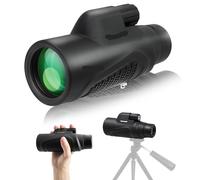 Telescopio monocular de prisma HD K9 de 12 x 50, impermeable, monoscopio de mano compacto, para observación de aves, camping, viajes, paisajes de vida silvestre (tamaño: 10 x 42)
