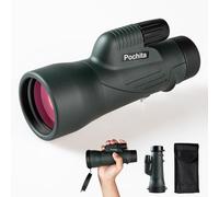 Telescopio monocular ED de 12 x 50 para adultos, monocular de alta potencia con prisma BAK4 y lente FMC, telescopio de mano impermeable para observación de aves, caza, senderismo, viajes
