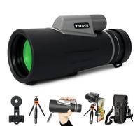 Telescopio monocular HD 12 x 56 monocular para adultos, telescopio de bolsillo de largo alcance de alta potencia con adaptador para smartphone y trípode, visión nocturna con poca luz para caza,