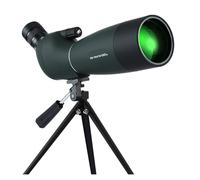 Telescopio Monocular HD con Zoom 25-75x70, Impermeable FMC Trípode For Disparar Aves, Acampar, Caza, Alcance Óptico Ocular Potente Y Aumento(Green with Tripod)