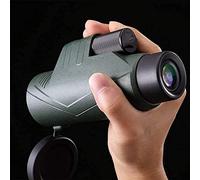 Telescopio monocular - Lente de teléfono y Ojo de Doble propósito, monotubo de 10 aumentos, Lupa óptica de Doble Enfoque 10X42 HD con Soporte para trípode de teléfono, telescopio portátil
