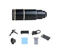 Telescopio monocular, lente telefoto de teléfono móvil de 12 x 50, noche de alta definición para conciertos, festivales de música, eventos deportivos (para 16)