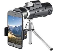 Telescopio monocular, monocular HD 12x50, monocular de Alcance con trípode, Ocular Grande de 23 cm, Zoom monocular, teléfono Celular Nocturno, binoculares monoculares