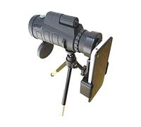 Telescopio monocular, monocular Resistente al Agua con monocular HD de Alta Potencia 12X50 Duradero y Transparente con Soporte para teléfono Inteligente y trípode,