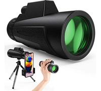 Telescopio monocular, monoculares HD de Alta Potencia 12X50 con Soporte y trípode Alcance de Bolsillo Impermeable para teléfono Inteligente Prisma BAK4 Transparente para observación de Aves, Part