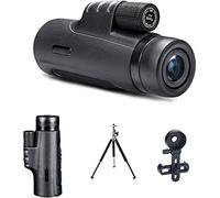 Telescopio monocular para Adultos 40x60 Zoom de Alta Potencia Monoculares Star Scope HD Portátil para teléfono Inteligente con Soporte para teléfono y trípode Telescopios para 10 * 50