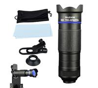 Telescopio monocular para adultos, monoculares multifuncionales para adultos de alta definición, lente multifuncional de resolución 4K con clip para teléfono móvil para observación de aves, senderismo
