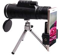 Telescopio monocular para teléfonos móviles con brújula y trípode, Telescopio Refractor astronómico, Mini telescopio, Aplicación Duradera para Exteriores Vision