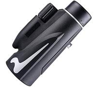 Telescopio Monocular portátil 12X50 con Monocular de visión Nocturna con Lente Bak4 Prism Fmc y Adaptador de teléfono Inteligente y trípode para observación de Aves Little Surprise