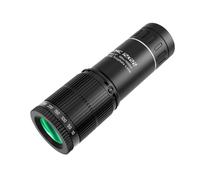 Telescopio monocular portátil de 12 aumentos para exteriores con líneas de diferenciación, ideal para observación de aves y senderismo.