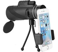 Telescopio monocular portátil de 40x60 con trípode, Zoom HD 8X, Enfoque Manual, telescopio monocular para teléfono de Gran visión con para observación de Aves, Lugares de