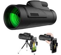 Telescopio monocular portátil de Alta Potencia con trípode, monoculares de Prisma Bak4 12x50 HD, Alcance monocular Impermeable para observación de Aves, Vida Silvestre, Viajes, Camping