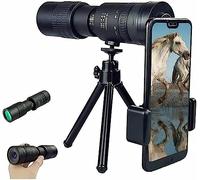 Telescopio monocular portátil de Alto Rendimiento con trípode y Clip 4K 10-300x40mm