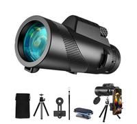 Telescopio monocular Profesional de Alta Potencia de 80 x 100 para teléfonos Inteligentes para Adultos, telescopio monocular de Alta definición para observar Estrellas, Caza, Vida Silvestre,