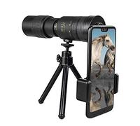 Telescopio monocular, telescopio monocular 4K 10-300 x 40 mm, telescopio monocular portátil de alta potencia HD ligero con trípode y clip, ideal para observación de aves, para adultos B