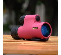 Telescopio monocular, telescopio monocular 8X42 observación de Aves, Senderismo, conciertos 8 Veces, Rosa