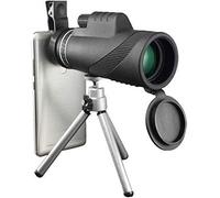 Telescopio monocular, telescopio monocular con Zoom superteleobjetivo 4K 10-300X40 mm, portátil, con Soporte para teléfono Inteligente y trípode para Senderismo, Camping, Viajes, observación de