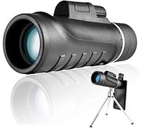 Telescopio monocular, telescopio monocular para Adultos, 40 x 60HD de Alta Potencia a Prueba de Agua con trípode Adaptador para teléfono Inteligente para observación de Aves/Acampar/Senderismo El