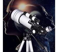 Telescopio monocular, telescopio Refractor astronómico con Montura de Longitud Focal de 500 mm, telescopio Refractor de 70 mm con trípode y buscador, HD con Poca luz, Mochila y Filtro Lunar