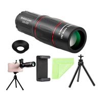 Telescopio monocular: zoom óptico compacto, lente portátil ligera, ángulo de visión muy claro | Telescopio exterior para observación de aves, ver conciertos, senderismo, fauna silvestre, camping y un