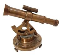 Telescopio náutico Alidade de latón Antiguo, brújula, topografía, teodolito, Marino, hogar, Oficina, Mesa, decoración, Estudio, Antiguo, tránsito, telescopio, Instrumento