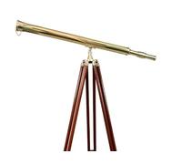 Telescopio náutico vintage de latón con trípode ajustable | Telescopio hecho a mano de la Royal Navy | Telescopio de pie de piso mejor para regalo